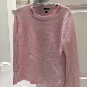 J. Crew Cashmere Pullover Sweater Pink